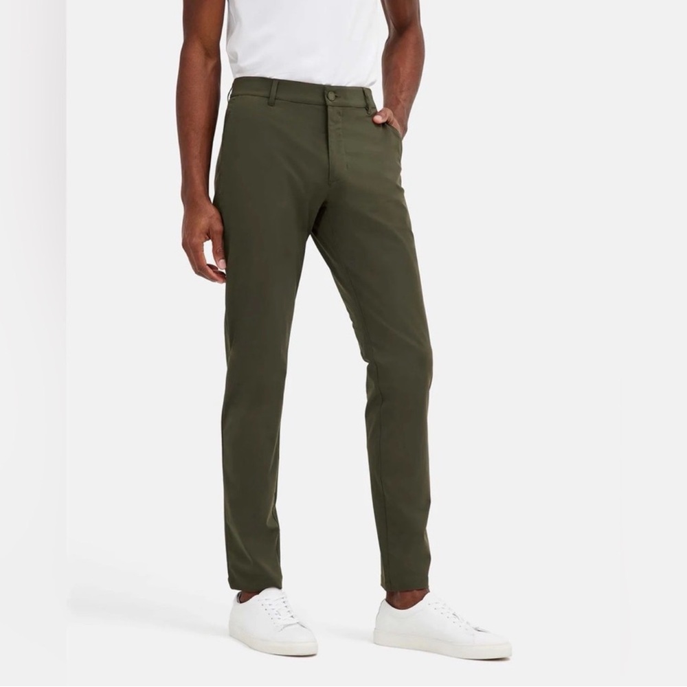 Rhone Resort Pant Slim Travel Ready Pants Survivor Green Size 40